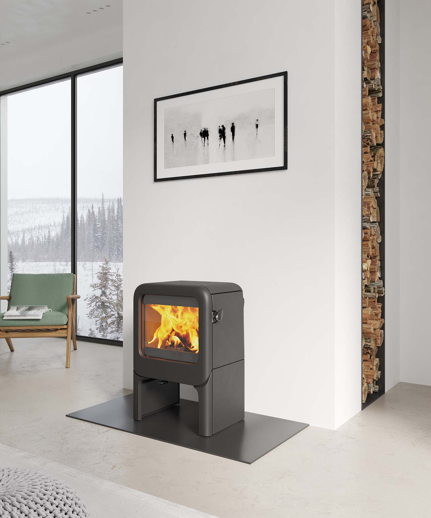 Poêle à bois DOVRE ROCK 350 TB